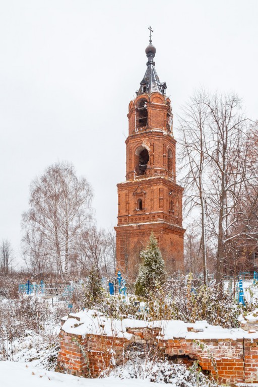 Зарубино. Церковь Вознесения Господня (старая). фасады