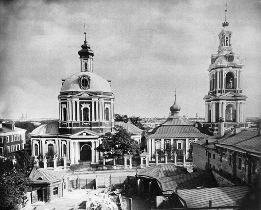 Церковь Никиты мученика (Владимирской иконы Божией Матери) в Старой Басманной слободе, Басманный (Центральный административный округ (ЦАО), г. Москва). архивная фотография, Альбом Найденова