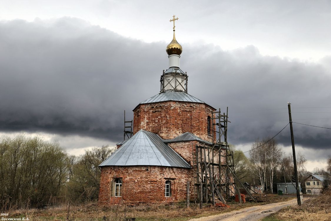 Теренеево. Церковь Михаила Архангела. фасады, Вид с северо-востока