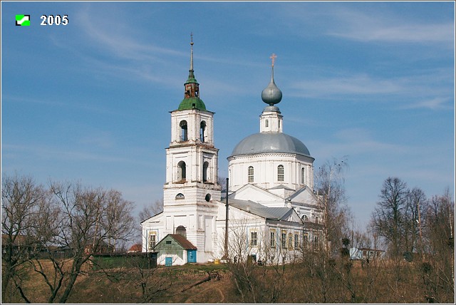Церковь Покрова Пресвятой Богородицы, Лыково (Юрьев-Польский район, Владимирская область). фасады, Общий вид с юго-запада