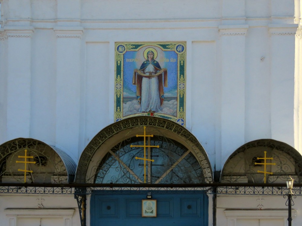 Церковь Покрова Пресвятой Богородицы, Покров (Петушинский район, Владимирская область). архитектурные детали, Колокольня, фрагмент фасада