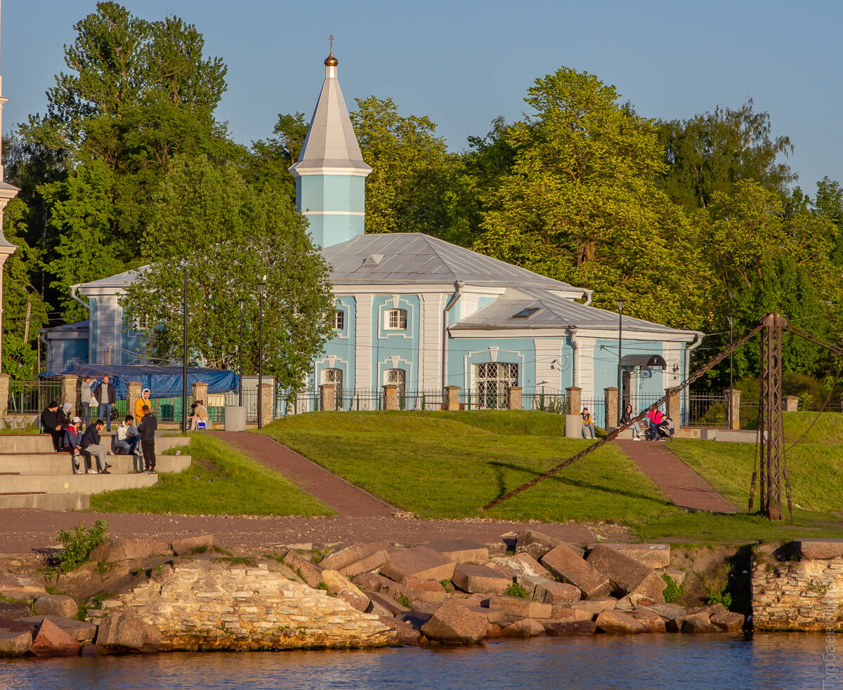 Церковь Николая Чудотворца, Шлиссельбург (Кировский район, Ленинградская область). фасады, Вид с северо-запада