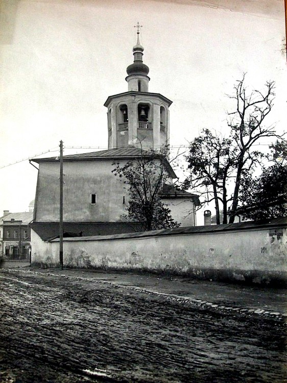 Церковь Космы и Дамиана с Примостья, Псков (Псков, город, Псковская область). архивная фотография, Колокольня церкви с сайта https://pastvu.com/p/343795