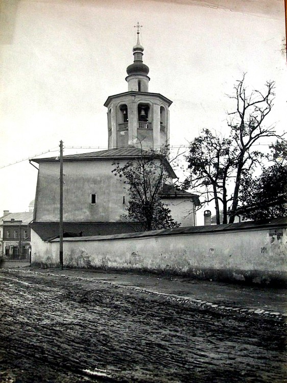 Псков. Церковь Космы и Дамиана с Примостья. архивная фотография, Колокольня церкви с сайта https://pastvu.com/p/343795