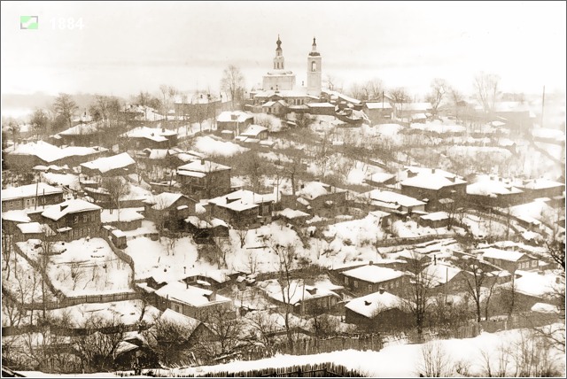 Владимир. Церковь Вознесения Господня. архивная фотография, Панорама Вознесенской церкви в Гончарной слободе