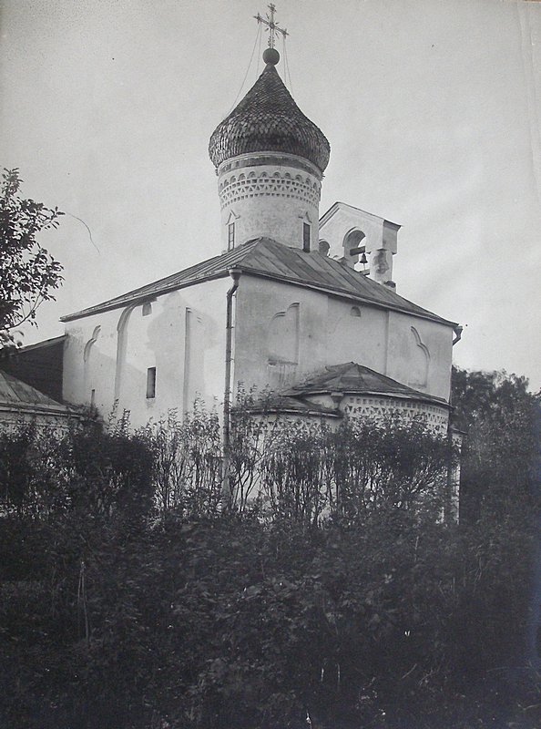 Церковь Сергия Радонежского с Залужья, Псков (Псков, город, Псковская область). архивная фотография, Фото Романова К. К. 1917 г. НА ИИМК РАН