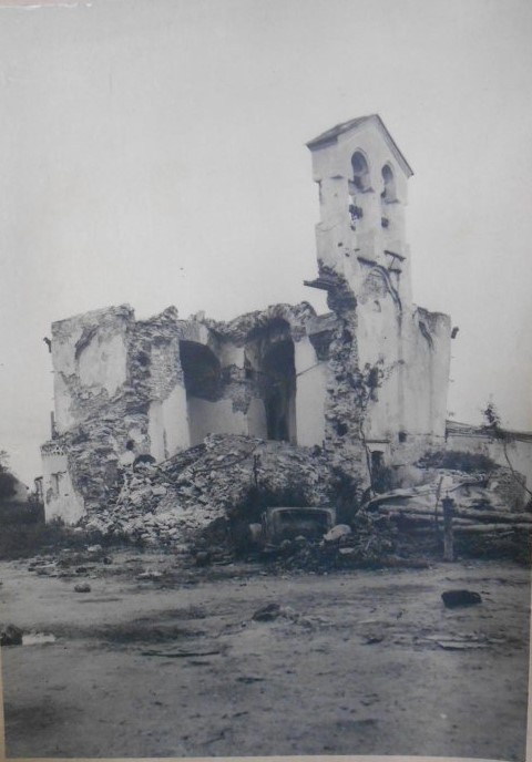 Церковь Сергия Радонежского с Залужья, Псков (Псков, город, Псковская область). архивная фотография, Вид с северо-востока. Фото 1946 г. из коллекции ГНИМА. (ГК №33606604)