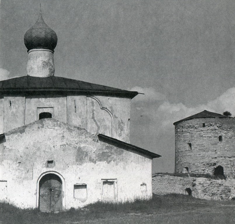 Псков. Церковь Космы и Дамиана с Гремячей Горы. архивная фотография, Фото 1960-х гг. из архива Бориса Скобельцина