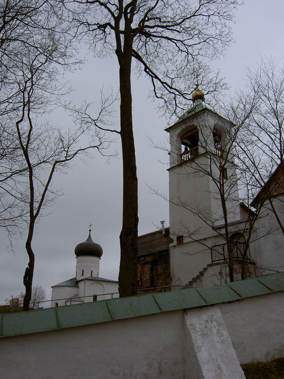 Псков. Снетогорский женский монастырь. архитектурные детали, Вид на монастырь с с-в.