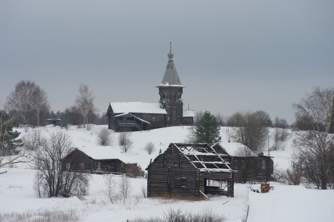 Церковь Петра и Павла, Лычный, остров (Кондопожский район, Республика Карелия). общий вид в ландшафте