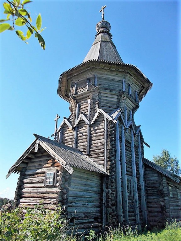 Лычный, остров. Церковь Петра и Павла. фасады, Вид с с-в