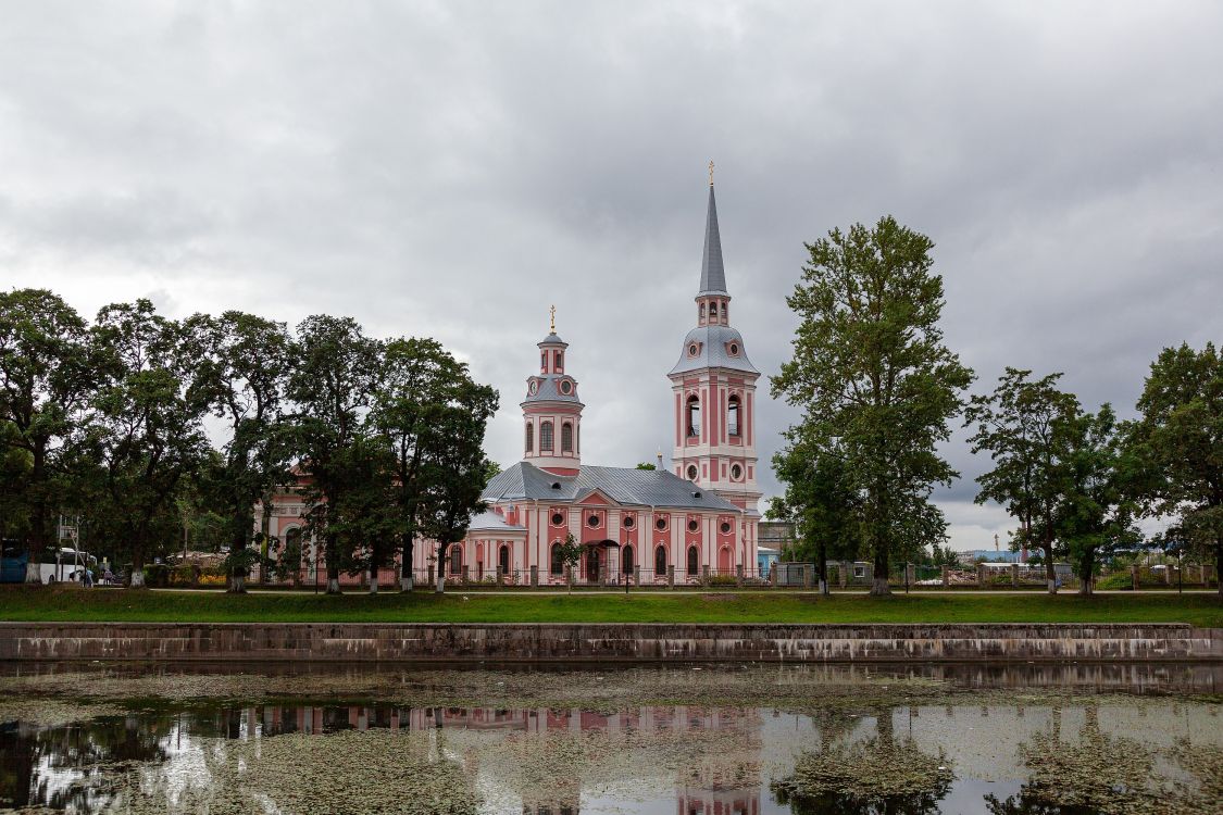 Собор Благовещения Пресвятой Богородицы, Шлиссельбург (Кировский район, Ленинградская область). общий вид в ландшафте