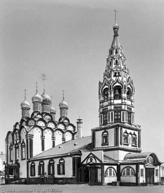 Хамовники. Церковь Николая Чудотворца в Хамовниках. архивная фотография, 1900-1910 года