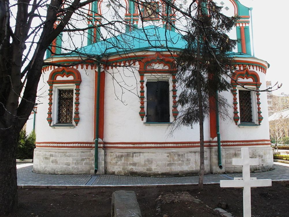 Церковь Николая Чудотворца в Хамовниках, Хамовники (Центральный административный округ (ЦАО), г. Москва). архитектурные детали, Церковь Николая Чудотворца в Хамовниках.Алтарная часть храма.