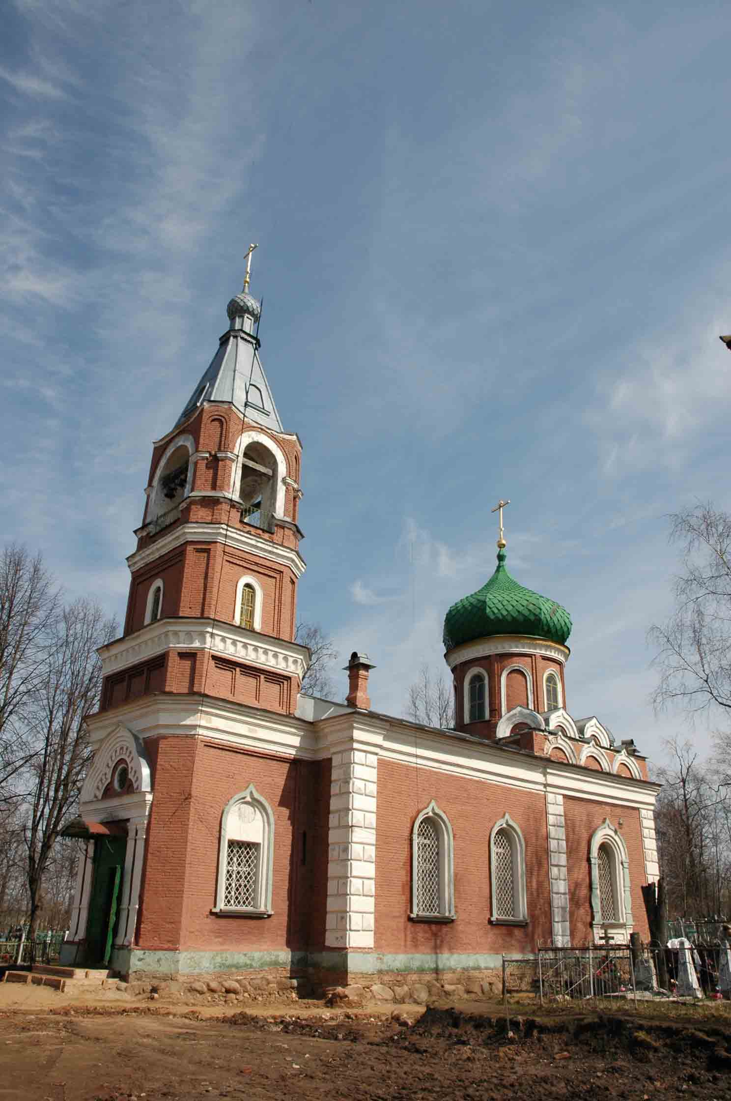 Церковь Вознесения Господня, Данилов (Даниловский район, Ярославская область). общий вид в ландшафте
