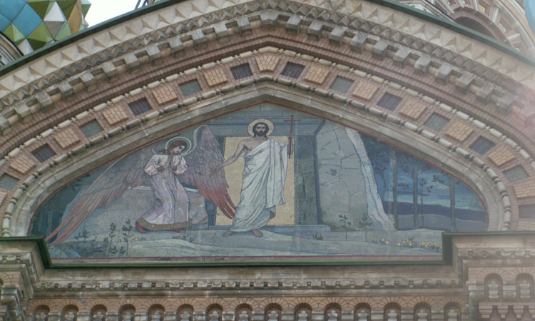 Собор Воскресения Христова, Центральный район (Санкт-Петербург, г. Санкт-Петербург). архитектурные детали, Кокошник северного фасада