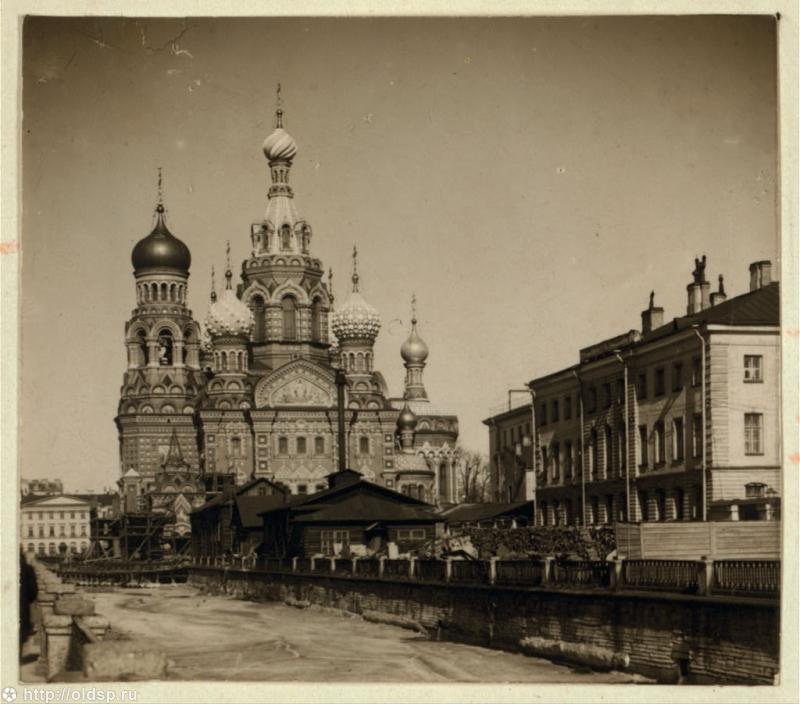 Собор Воскресения Христова, Центральный район (Санкт-Петербург, г. Санкт-Петербург). архивная фотография, Фото с сайта pastvu.ru Фото 1905 г.