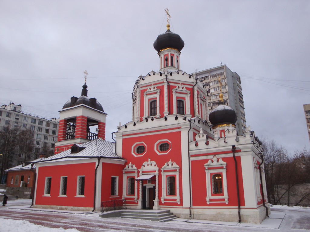 Коньково. Церковь Троицы Живоначальной в Конькове. фасады, Церковь Троицы Живоначальной в Конькове