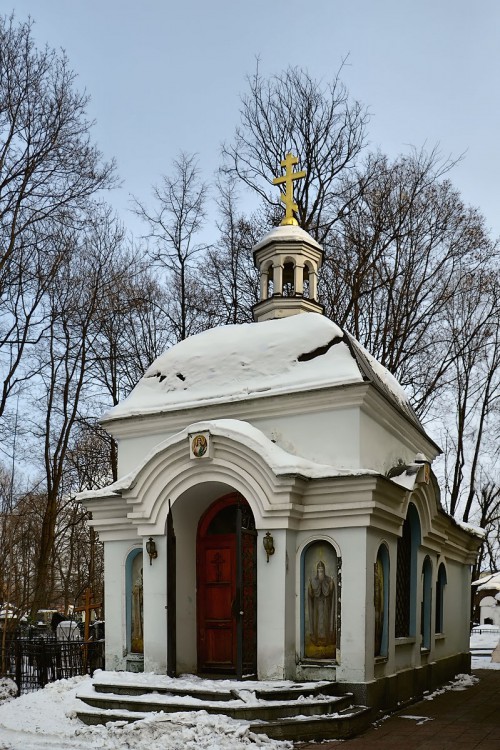 Пресненский. Часовня Александра Невского на Ваганьковском кладбище. фасады