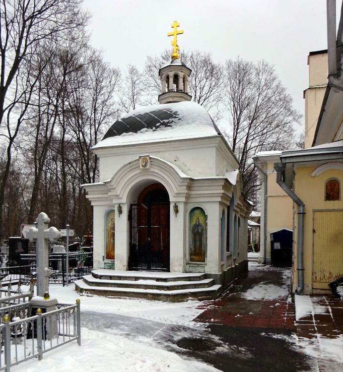 Пресненский. Часовня Александра Невского на Ваганьковском кладбище. фасады