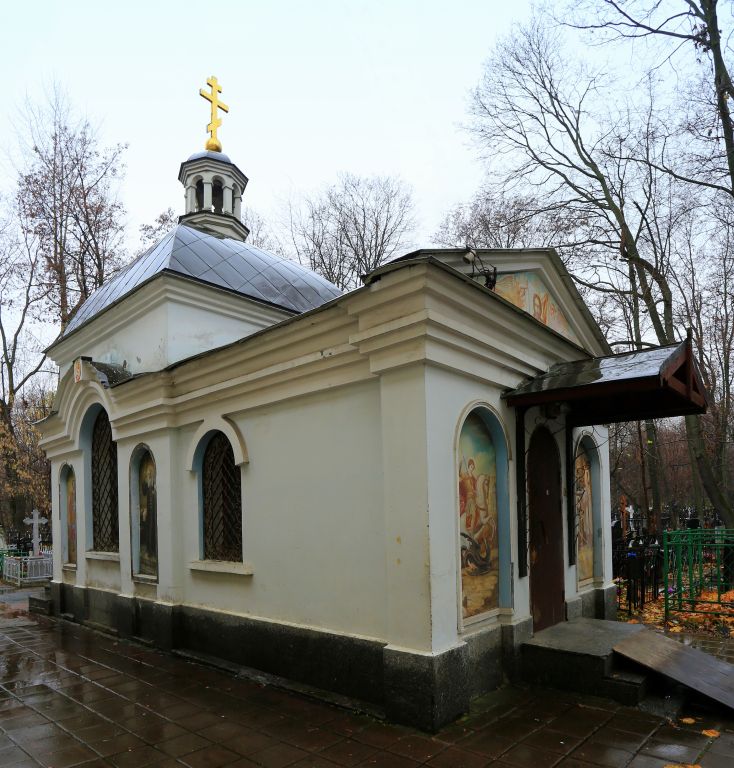 Часовня Александра Невского на Ваганьковском кладбище, Пресненский (Центральный административный округ (ЦАО), г. Москва). фасады