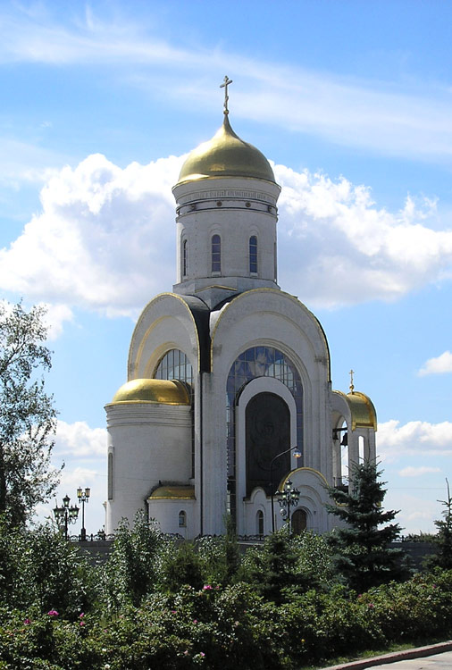 Дорогомилово. Церковь Георгия Победоносца на Поклонной горе. фасады, 		      