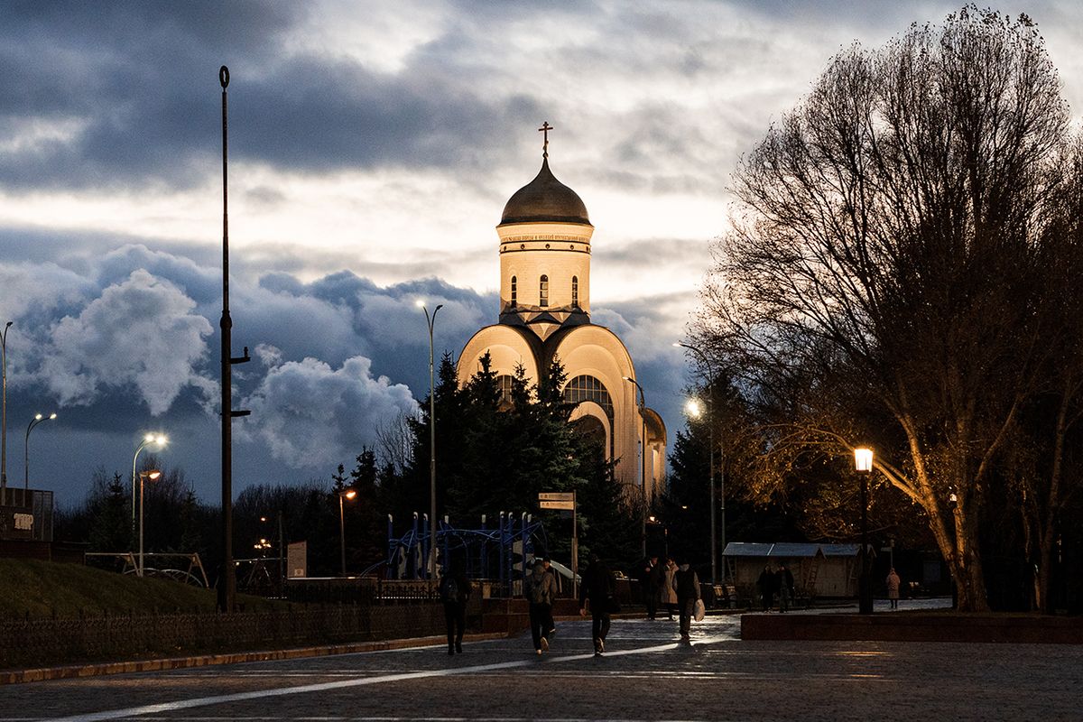 художественные фотографии. Церковь Георгия Победоносца на Поклонной горе, Дорогомилово (Западный административный округ (ЗАО), г. Москва)