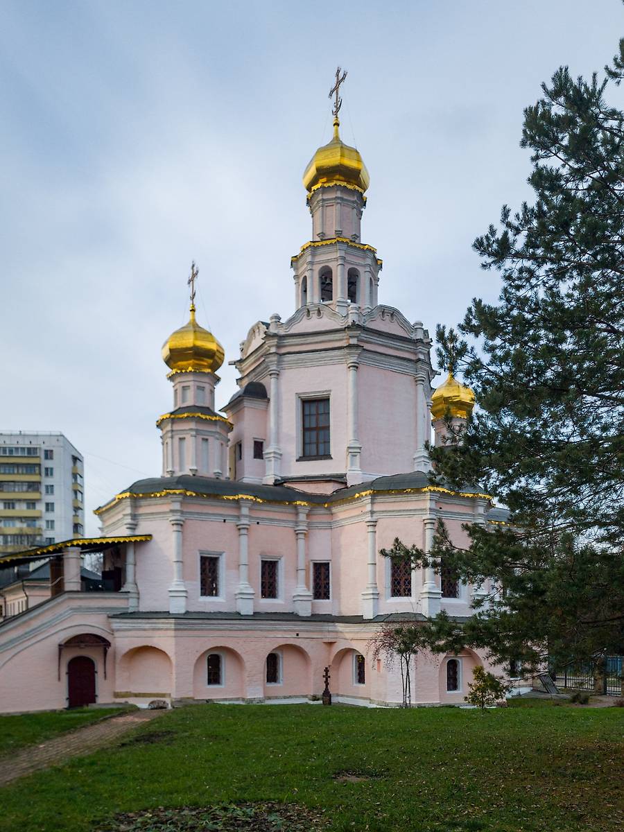 фасады. Церковь Бориса и Глеба, Зюзино (Юго-Западный административный округ (ЮЗАО), г. Москва)
