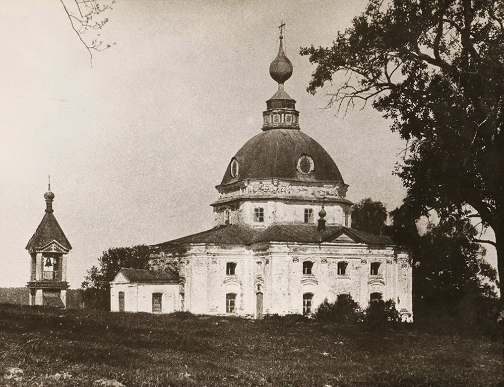 Фото 1920-х годов из фондов Государственного мемориального музея-заповедника Д.И. Менделеева и А.А. Блока., архивная фотография. Церковь Михаила Архангела, Тараканово (Солнечногорский городской округ, Московская область)