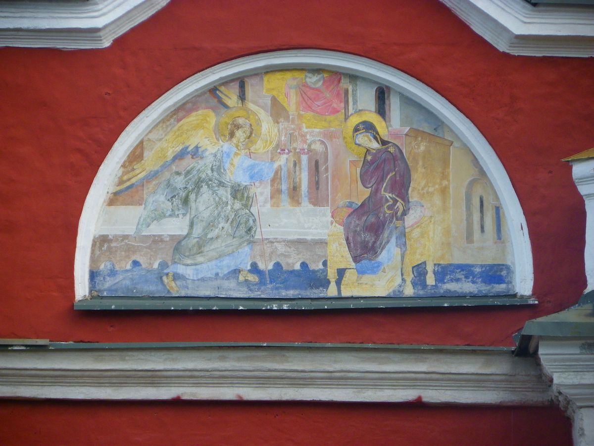 Благовещение Пресвятой Богородицы, архитектурные детали. Успенский Псково-Печерский монастырь. Церковь Благовещения Пресвятой Богородицы, Печоры (Печорский район, Псковская область)