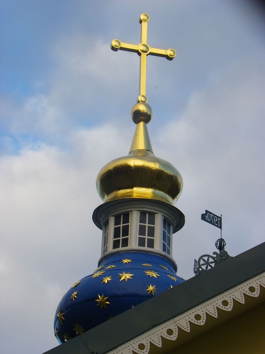 Завершение, архитектурные детали. Успенский Псково-Печерский монастырь. Церковь святого Лазаря, Печоры (Печорский район, Псковская область)