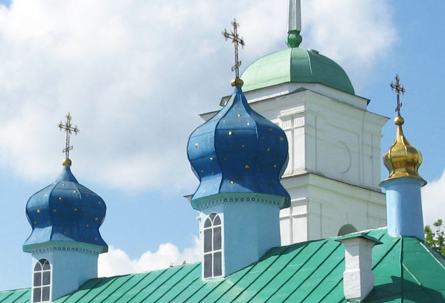 Церковь Варвары великомученицы, Печоры (Печорский район, Псковская область). архитектурные детали, Купола церкви