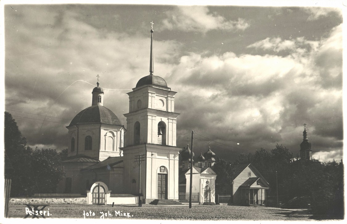 Церковь Сорока мучеников Севастийских, Печоры (Печорский район, Псковская область). архивная фотография, фото 1930 года с сайта https://pastvu.com/p/435388