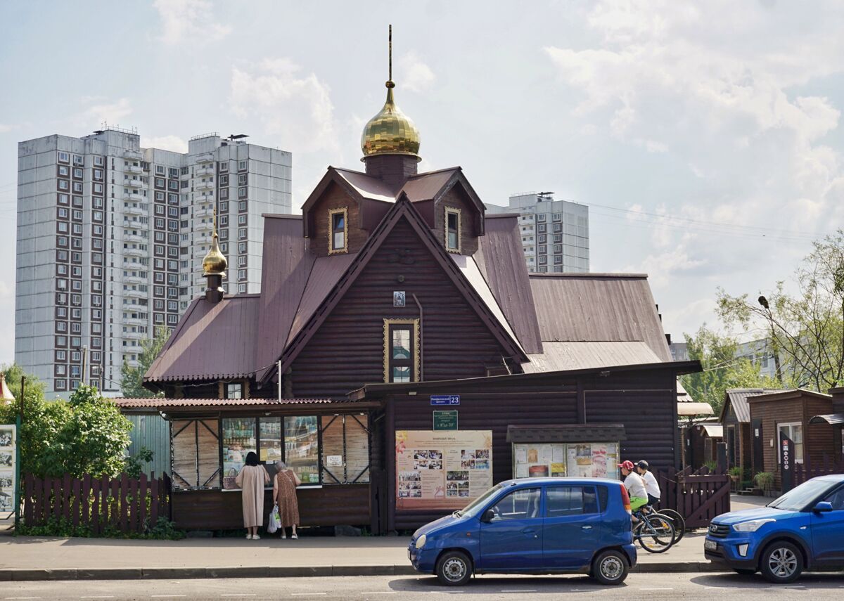 Храм-часовня Сергия Радонежского в Зеленограде, Крюково (Зеленоград (Зеленоградский административный округ, ЗелАО), г. Москва). фасады