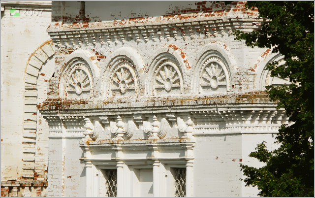 Касимов. Церковь Богоявления Господня. архитектурные детали, Фрагмент южного фасада основного объёма