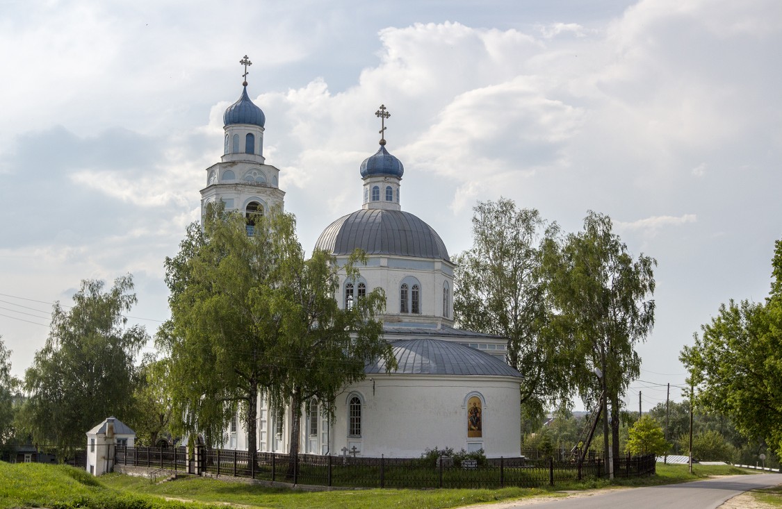 Саконы. Церковь Троицы Живоначальной. фасады