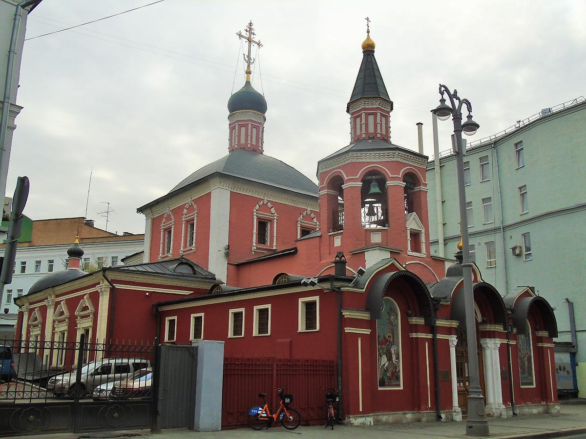 фасады. Церковь Георгия Победоносца в Старых Лучниках, Басманный (Центральный административный округ (ЦАО), г. Москва)