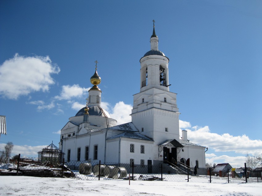 Богослово. Церковь Иоанна Богослова. фасады, северо-западный фасад .