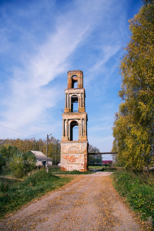 Городище. Колокольня церкви Воскресения Христова. фасады