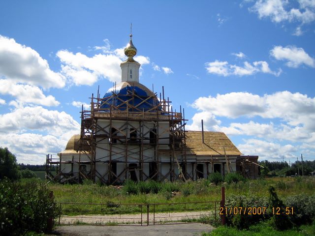 Федосьино. Церковь Рождества Пресвятой Богородицы. фасады, Вид с севера		      