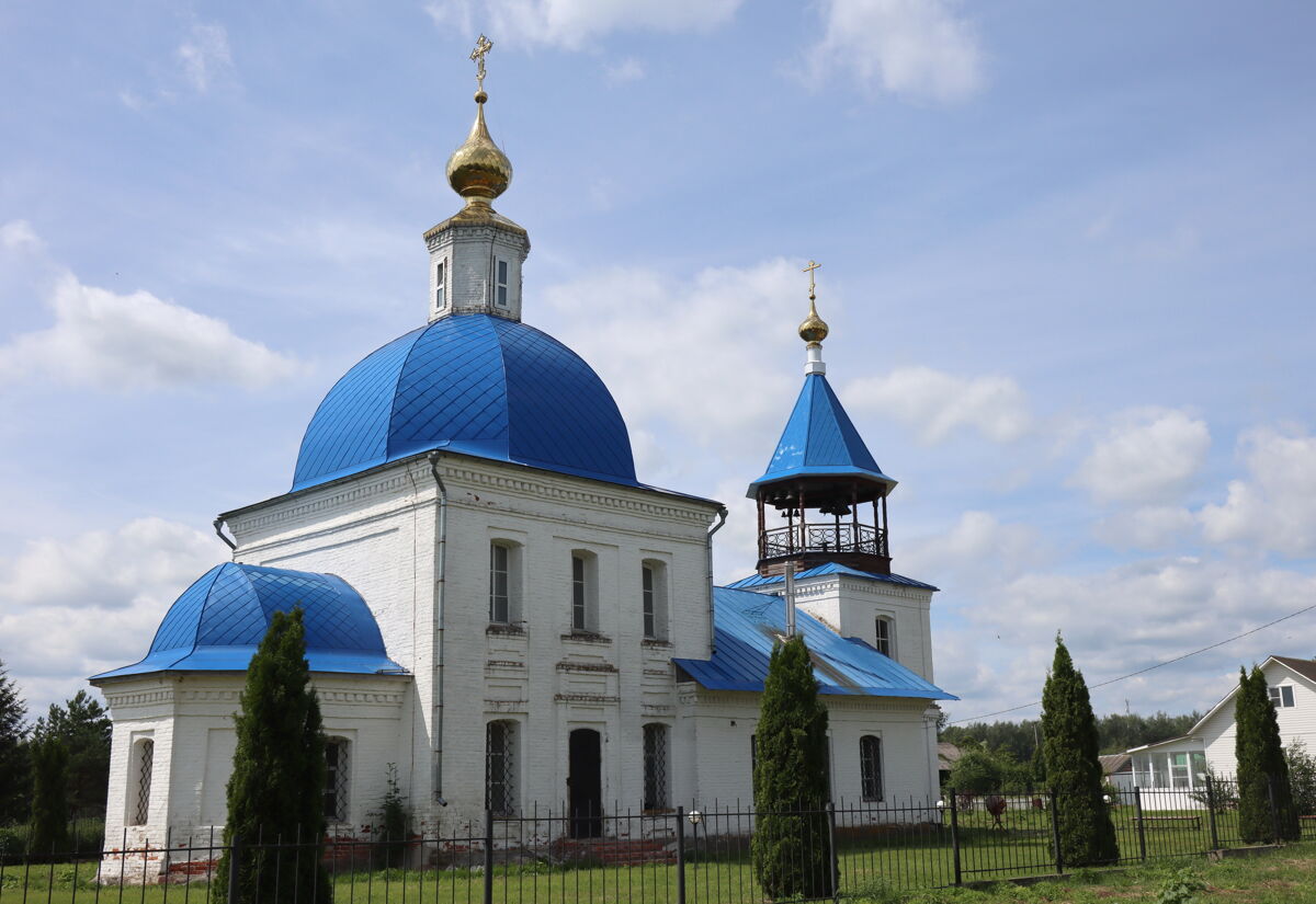 Церковь Рождества Пресвятой Богородицы, Федосьино (Юрьев-Польский район, Владимирская область). общий вид в ландшафте, Вид с северо-востока