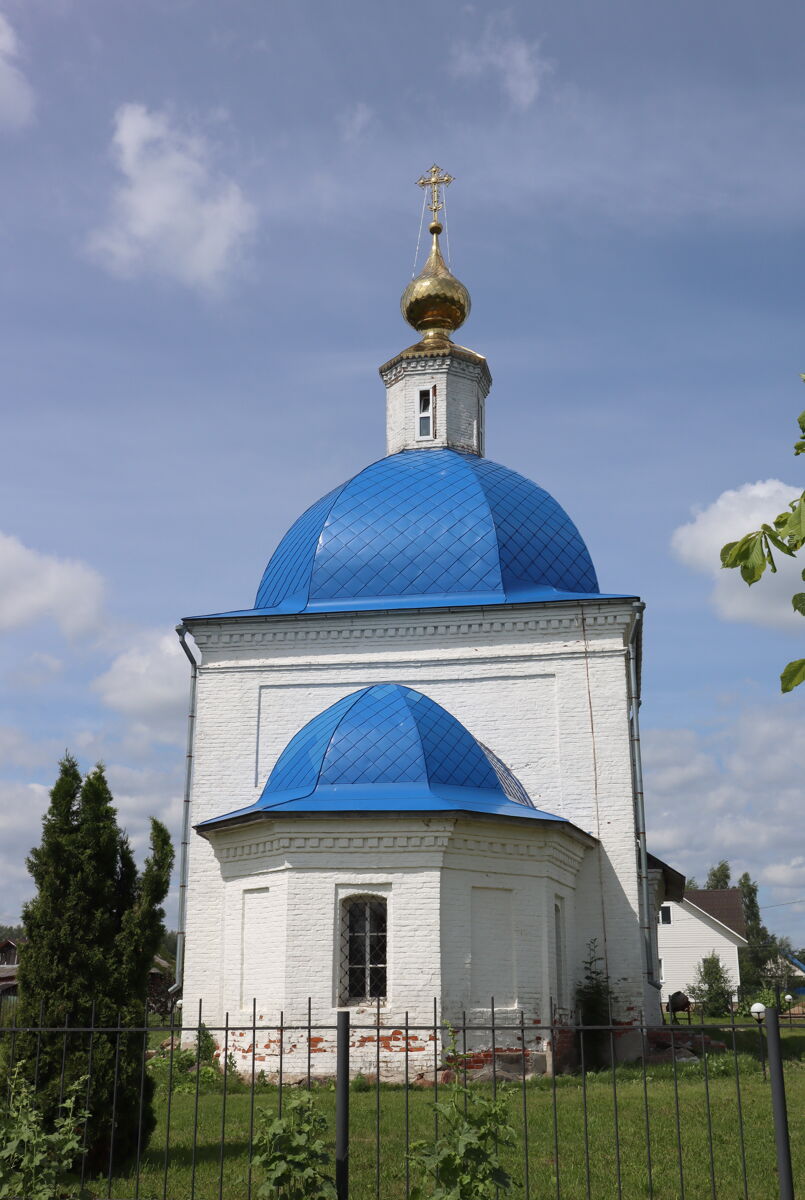 Церковь Рождества Пресвятой Богородицы, Федосьино (Юрьев-Польский район, Владимирская область). общий вид в ландшафте, Вид с востока