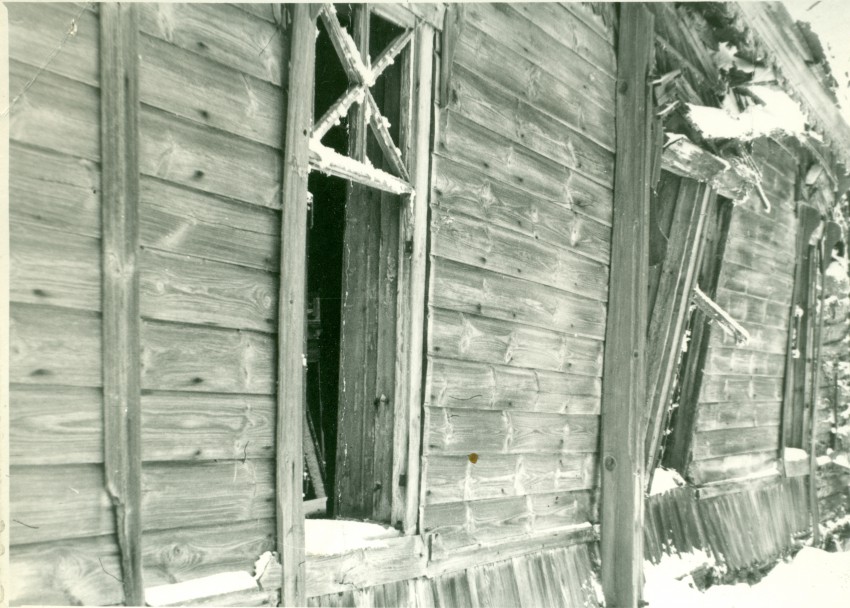 Воютино. Церковь Вознесения Господня. архивная фотография, трапезная .северный фасад.