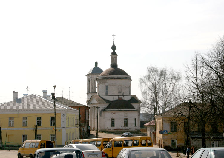 Боровск. Церковь Спаса Преображения. общий вид в ландшафте