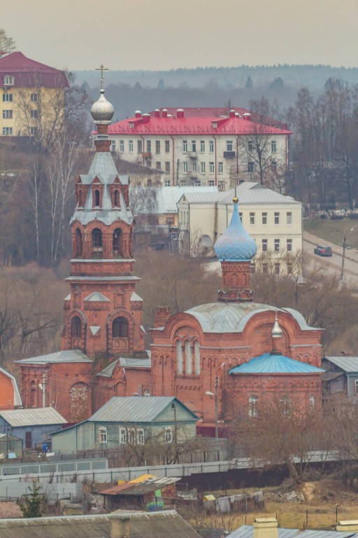 Боровск. Церковь Введения во храм Пресвятой Богородицы. фасады, Вид с востока из села Высокое