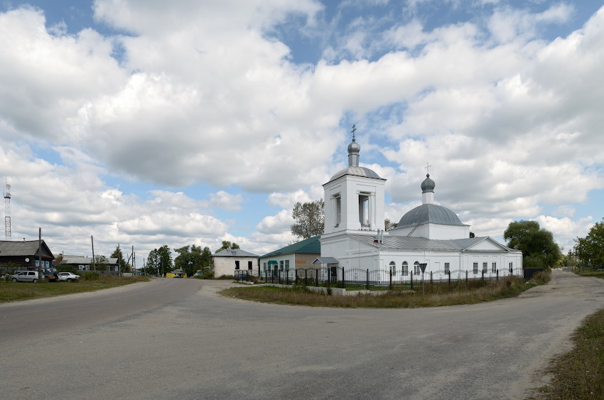 Церковь Михаила Архангела, Архангел (Меленковский район, Владимирская область). общий вид в ландшафте
