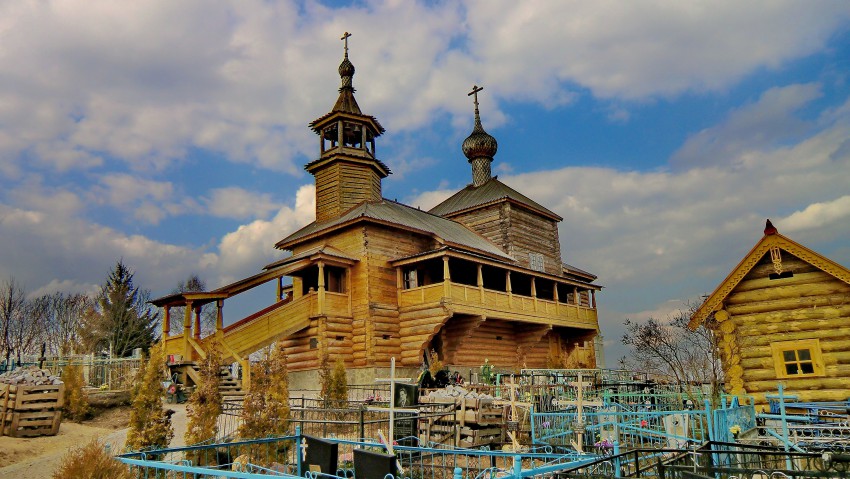 Боровск. Церковь Покрова Пресвятой Богородицы в Высоком. фасады