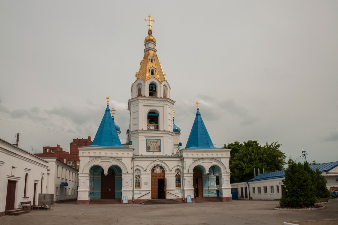 Покрова Пресвятой Богородицы, кафедральный собор, Самара (Самара, город, Самарская область). общий вид в ландшафте