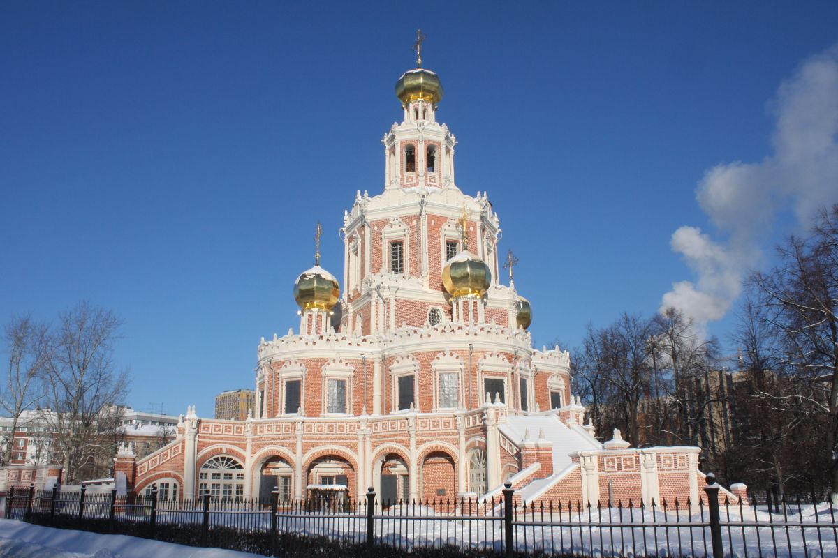 Церковь Покрова Пресвятой Богородицы в Филях, Фили-Давыдково (Западный административный округ (ЗАО), г. Москва). фасады
