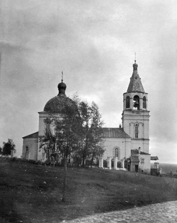 Высокая Гора. Церковь Рождества Пресвятой Богородицы. архивная фотография, Старинное фото из фондов Национального музея Республики Татарстан, 1910-е годы. Автор Арнольд Иванович Бренинг